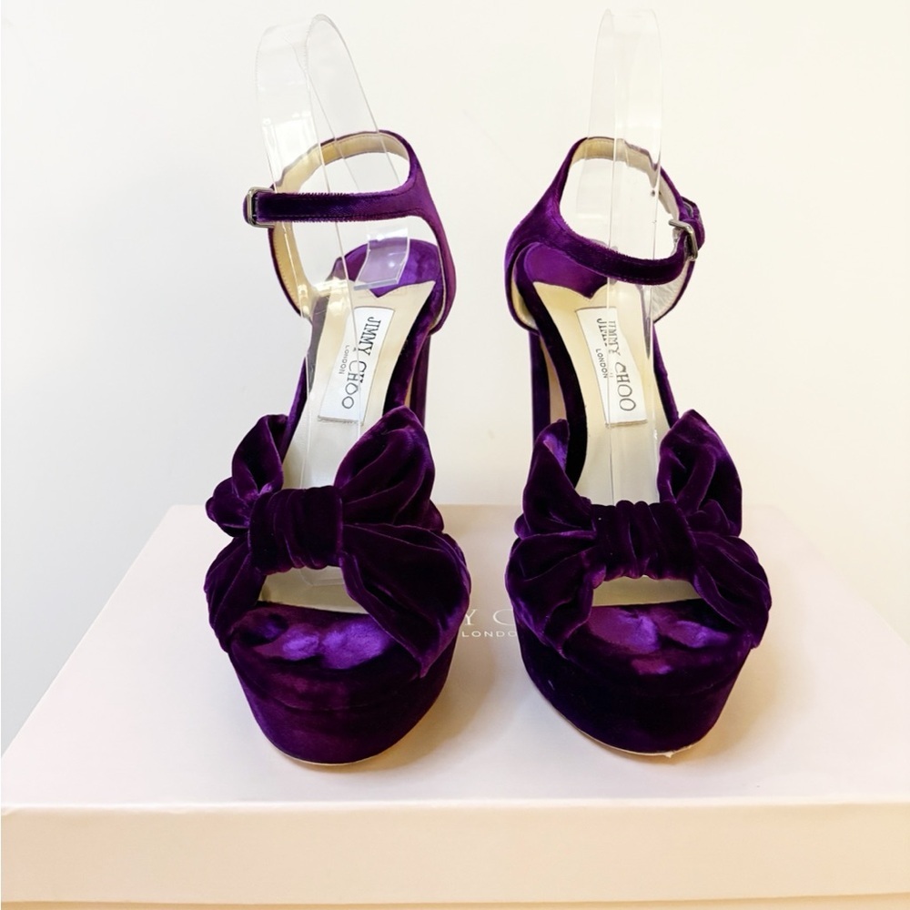Jimmy Choo Heloise 120 Platform Heels - Picture 7 of 14